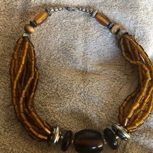 Amber statement necklace !